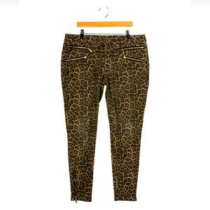 Michael Kors Animal Print Skinny Leg Pants